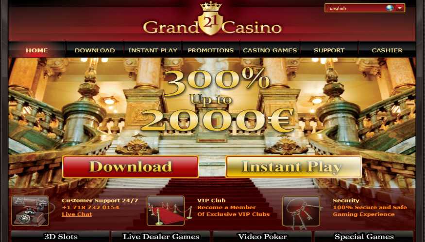 21 Grand Casino Review And Bonus Codes